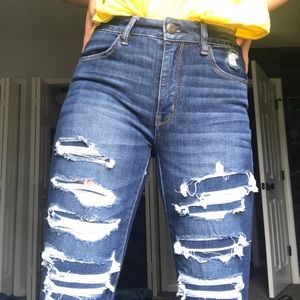 american eagle ripped jeans